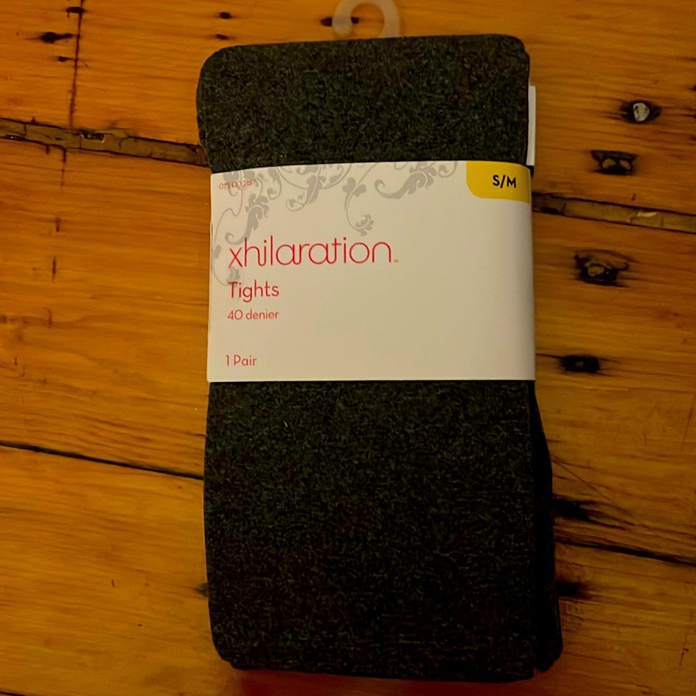 New with tag Xhilaration Charcoal HeatherTights
